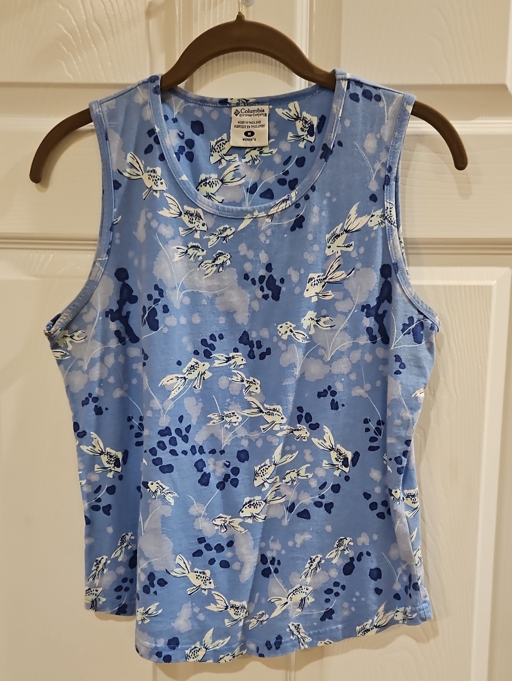 Columbia Light Blue Floral Tank Top